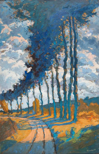 panidoktorodarszeniku - Eugène Brouillard (1870 -1950)
Arbres en bordure d'un chemin...