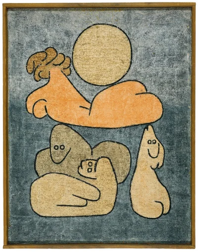 S.....x - Paul Klee, The Torso and Kin (at full moon), akwarela na gruntowanej jucie,...