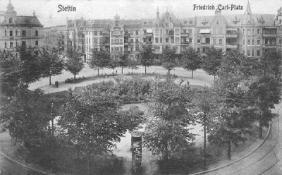 SzycheU - Friedrich-Karl-Platz czyli obecny Plac Odrodzenia ,1906 rok.
#szczecin #st...