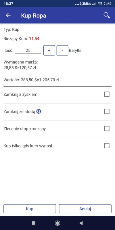 kulpa007 - Panowie i Panie może mi ktoś wytłumaczyć co to jest wymagana marża na #Plu...