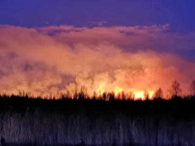 matszelm - Płonie Biebrzański Park Narodowy. Mianowicie torfowiska