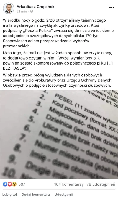 starnak - Co tam RODO kogo to obchodzi, teraz widzę jak funkcjonuje władza w tym kraj...