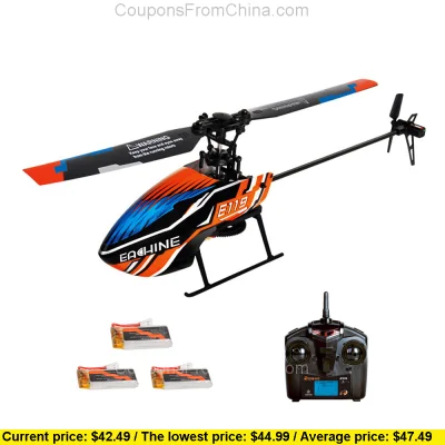 n____S - Eachine E119 RC Helicopter RTF With 3 Batteries - Banggood 
Kupon: BGMIE15
...