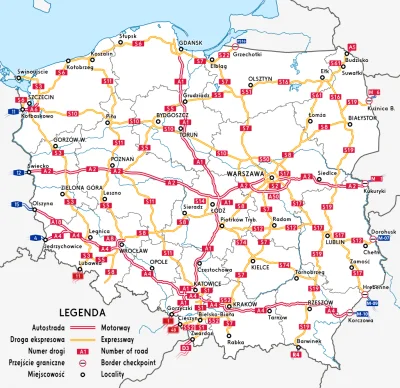 Hyrieus - Docelowy układ autostrad i dróg ekspresowych w Polsce
#polska #mapa #mapy ...