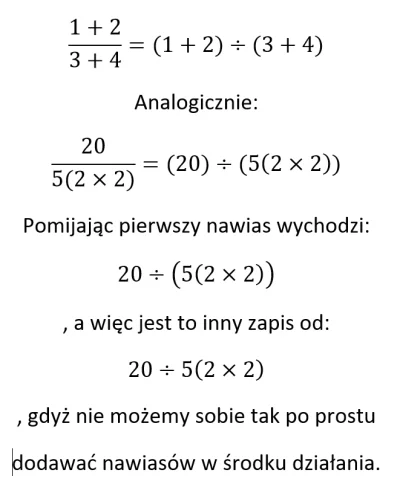 bartosz325 - @Kosciany: Jeszcze takie trochę inne wyjaśnienie dlaczego kreska ułamkow...