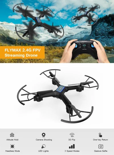 GearBest_Polska - == ➡️ Flymax 2 to najtańszy quadcopter z WiFi i kamerą za 68,28 zł ...