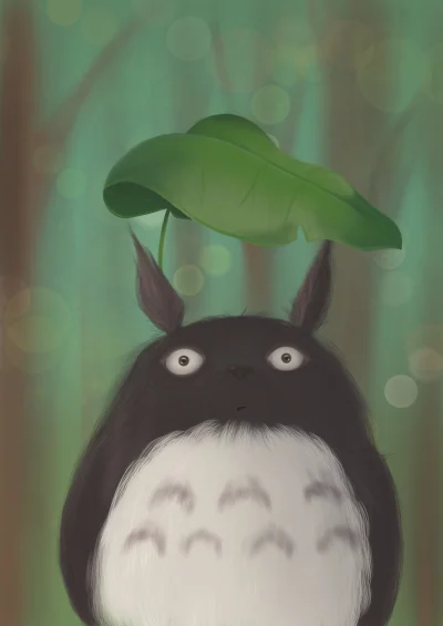 destrokcja - TOTORO #studioghibli #digitalart #rysujzwykopem #totoro