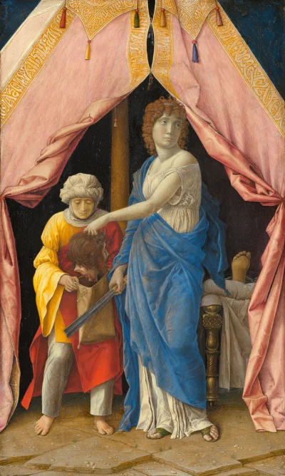 W.....k - Andrea Mantegna "Judyta z głową Holofernesa" 1495 rok, olej na desce, 30 × ...