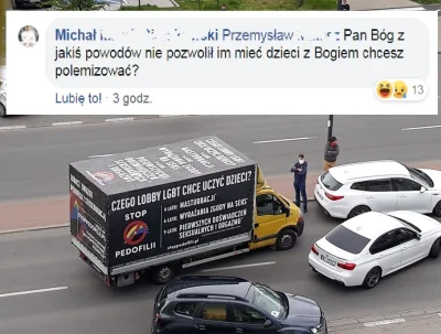 saakaszi - Na Warszawskim Ursynowie samochody zablokowały ciężarówkę oblepioną plande...
