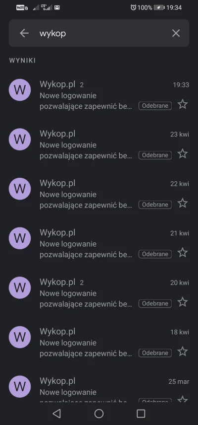 0p0p0 - Właśnie się zalogowałam na pocztę i widzę taki spam. (╯°□°）╯︵ ┻━┻ Nie logował...