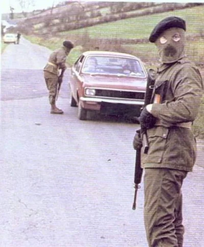hrabiaeryk - Checkpoint IRA w hrabstwie South Armagh (Irlandia Północna), koniec lat ...
