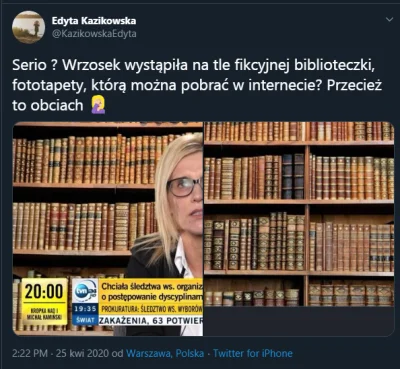 mat9 - @ranunculus: W ataku na prokurator Wrzosek w Wiadomosciach było o jej bibilote...