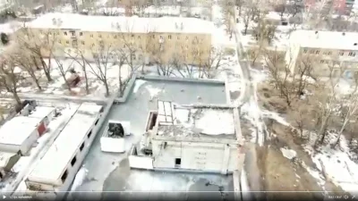 Aryo - Taka ciekawostka. Ukraiński dron patrolował Donieck i wykryli na dachu bloku s...