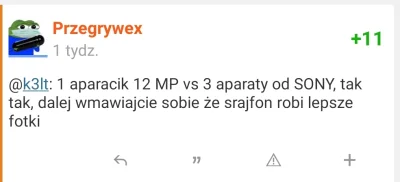 michal36272 - @Przegrywex: śmiałeś się niedawno z srajfona i sam go kupiłeś? Cóż za h...