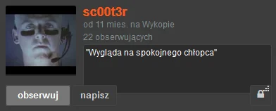 NoMercyIncluded - @raz-dwa-trzyy: @sc00t3r: Nie widziałem, ale biorę Cię za słowo, co...