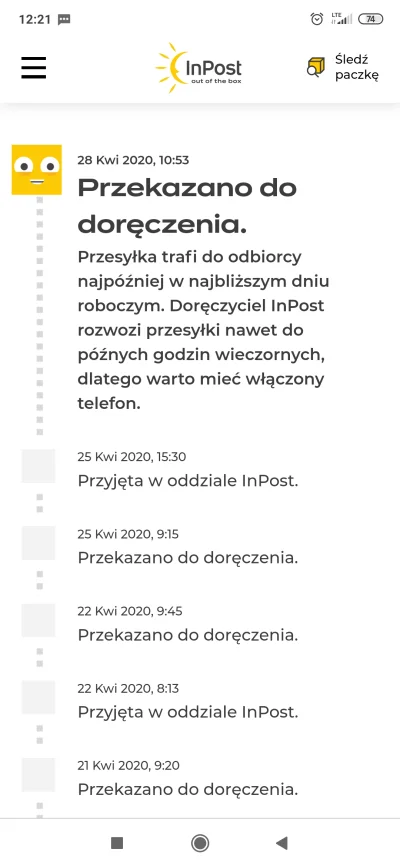 NaChMiNick - Może jakiś konkurs kto odgadnie termin wrzucenia paczki do paczkomatu ? ...