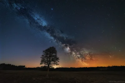 Nightscapes_pl - Droga Mleczna sfotografowana tydzień temu gdzieś na warmińskich pola...