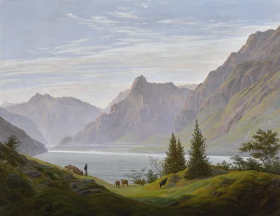 Hrabia_Vik - #throneofart
"Landschaft mit Gebirgssee, morgen" - Caspar David Friedri...