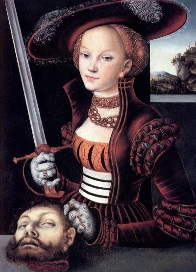 W.....k - Lucas Cranach Starszy "Judyta z głową Holofernesa" 1530 rok, olej na desce,...