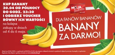 Booking-Taniej - Od jutra znów promocja #biedronka na banany - oddają pieniądze za za...