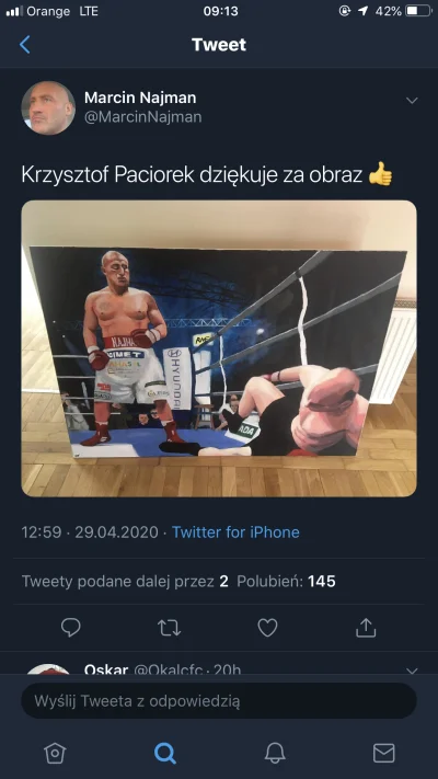 Roczkowskyy - Gość raz wygrał z Dariuszem Szpakowskim i już obrazy mu malują #legenda...