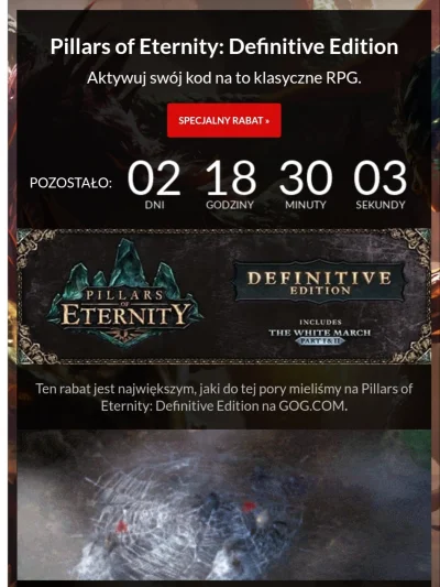 misi3ka - Kod Rabatowy na grę 
Pillars of Eternity: Definitive Edition


Mireczki jak...