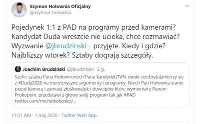 dziadeq - Pan Hołownia odpowiedział na apel po 30 minutach ( ͡° ͜ʖ ͡°)