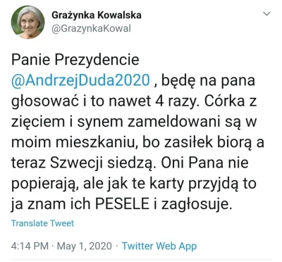 D.....i - To nie prawda że Polonia nie może głosować będzie głosować i to tłumnie.
#...