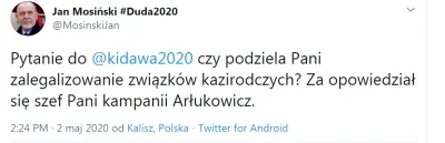 Jacek38 - He he, kłamca Mosiński stchórzył i skasował tweeta, ale screeny nie płoną