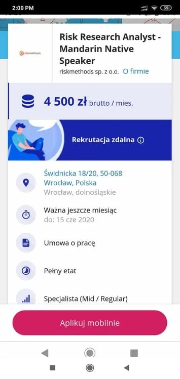 Gniewek89 - Mireczki, Pewna firma poszukuje pilnie native speakera mandarynskiego z b...