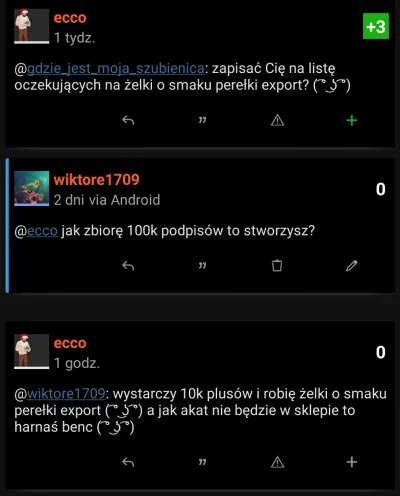 wiktore1709 - Pokażmy że je chcemy #gusto 
10k to nie tak dużo( ͡~ ͜ʖ ͡°)
@ecco