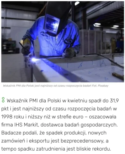 Kempes - Czemu PiS jaki taki obsrany o te wybory? A temu...
Wartość indeksu PMI na po...