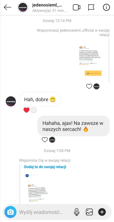 ahura_mazda - Wrzuciłem to dziś na Instastories, a Jeden Osiem L podali dalej :D mają...