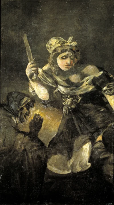 S.....x - Francisco Goya, Judyta i Holofernes, 1819–1823, malowidło ścienne przeniesi...