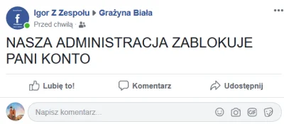 grazyna-biala - igor z zespołu na fb zabrał mi konto, zalogujcie sie na facebooka i z...