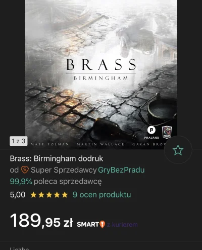 Gustavo_Fring - Brass birmingham pojawi się w wersji pl w lipcu za 190zl cena za wers...