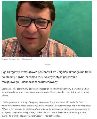 loza__szydercow - Zbigniew Stonoga zatrzymany, podobno ma wrócić do aresztu. To jest ...