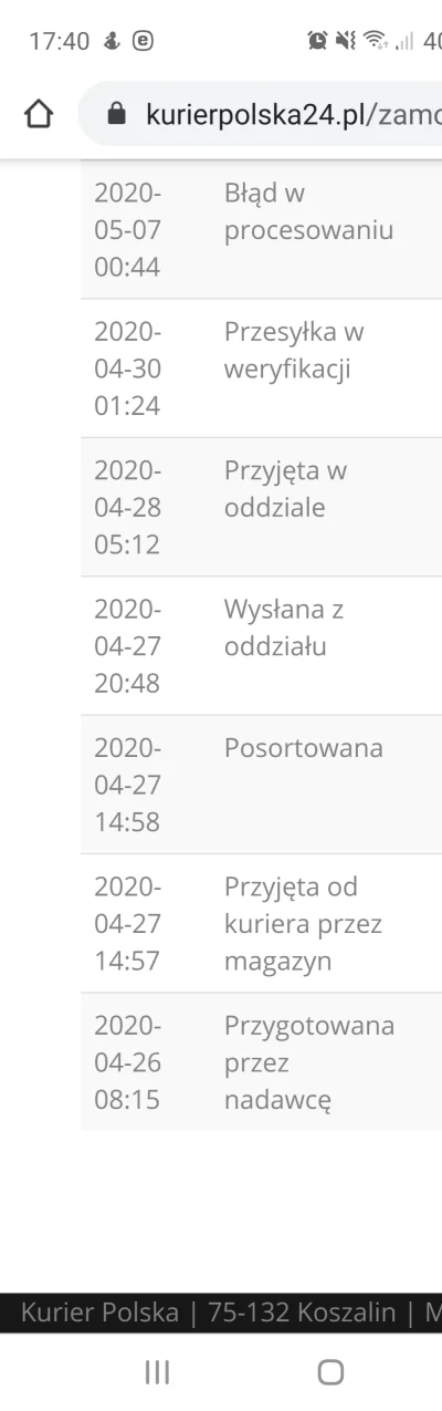 hanhanhan5 - @papkie: 

Nawet te same godziny. U mnie przesylka sie odnalazla, wg o...