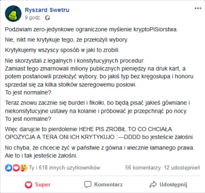 Grewest - > Przecież to dokładnie co chciała opozycja

@Zuben: