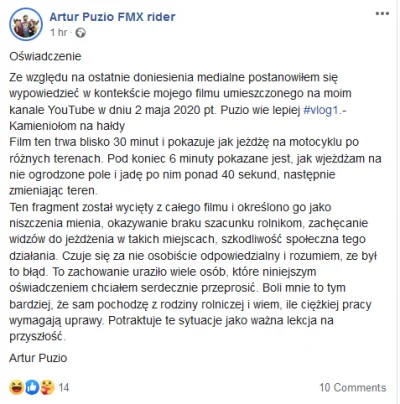 Ptrg - Plus zdjęcie przeprosin