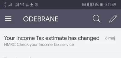 bondziorno - @adekad HMRC oczywiście wysyła maile, ale raczej trzeba mieć w preferenc...