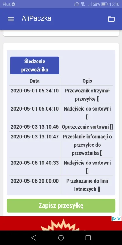 xDyzio - @Kiesielu: 12 dni od wysłania? Czy od pierwszego info na trackingu?