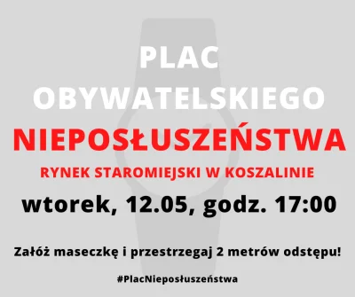 BPapa - UWAGA! #Koszalin robi na Rynku Staromiejskim #protest we wtorek o 17:00 - "Pl...