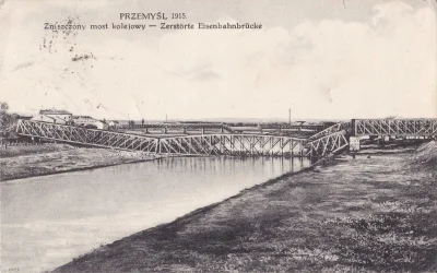 Wobler - Najstarszym z istniejących mostów na Sanie jest most kolejowy w Przemyślu z ...