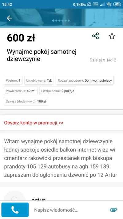BSn9jBwxuhBXN - #krakow #wynajem ##!$%@? 
https://www.olx.pl/oferta/wynajme-pokoj-sam...