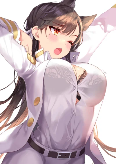 bakayarou - #randomanimeshit #azurlane #atago #oppai #anime