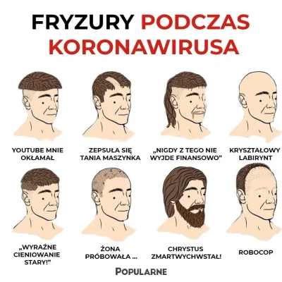 dudi-dudi - A jaka fryzurę Ty posiadasz?
#humorobrazkowy #heheszki #koronawirus #fryz...