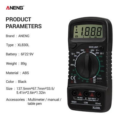 duxrm - ANENG XL830L digital multimeter
Cena: 4,49$
Link ---> http://ali.pub/4qb2n5...