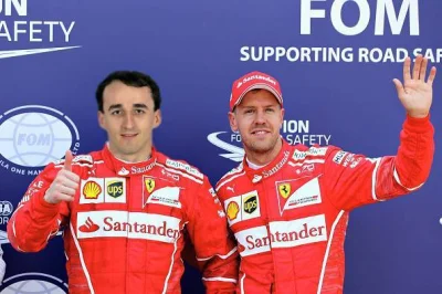 Ciapss - Wyciekła fotka z pożegnania Vettela i powitania Roberta w Ferrari! 
#f1 #kub...