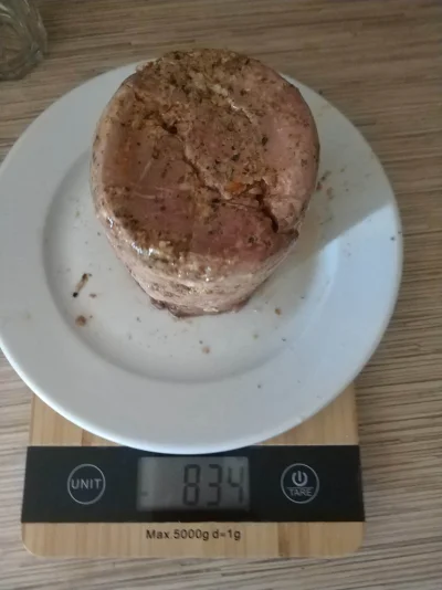 Slwk_1 - Z 1200g mięsa zostało 840 gramów.
Mięsko marynowane 4 dni.
Ostatnie 24 h w #...